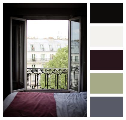 France Interior Bedroom Window Image